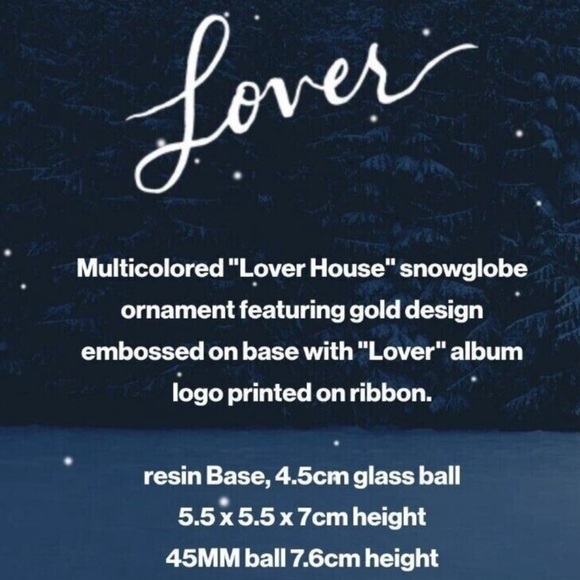 Taylor Swift Lover Snow Globe Ornament - Picture 2 of 11